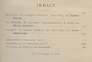 für Geschichte und Altertumskunde.XVIII.Band 1919