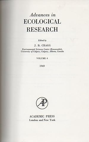 Seller image for Advances in Ecological Research Volume 6 for sale by Clivia Mueller