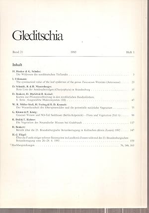 Gleditschia Band 21, Heft 1, 1993