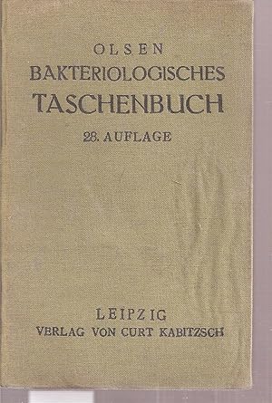 Image du vendeur pour Bakteriologisches Taschenbuch mis en vente par Clivia Mueller