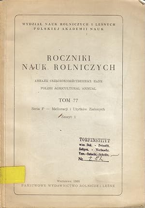 Seller image for Roczniki nauk rolniczych for sale by Clivia Mueller