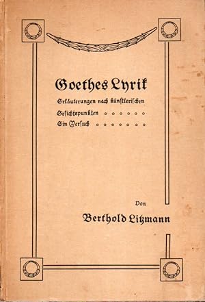 Bild des Verkufers fr Goethes Lyrik zum Verkauf von Clivia Mueller