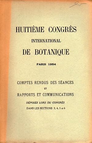 Imagen del vendedor de Huitieme Congres International de Botanique.Paris.1954 a la venta por Clivia Mueller