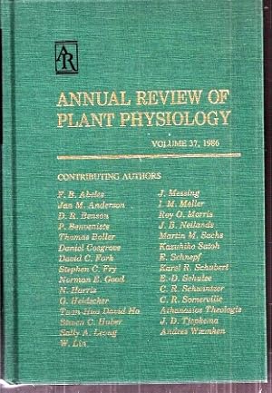 Bild des Verkufers fr Annual Review of Plant Physiology Volume 37 zum Verkauf von Clivia Mueller