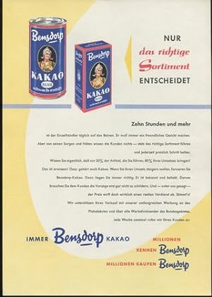 Bensdorp Werbung 1958.
