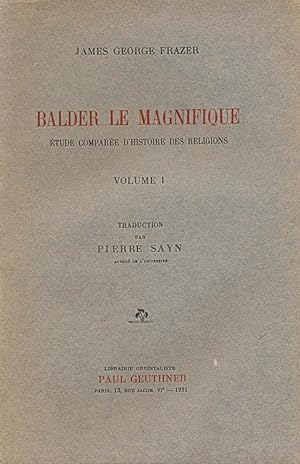Seller image for Balder le Magnifique : Le cycle du Rameau d'Or, 10-11. Tome : 1 et 2 for sale by Joseph Burridge Books