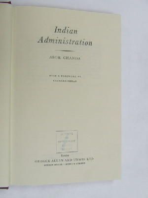 Seller image for Indian administration for sale by Kennys Bookstore