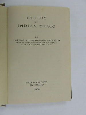 Imagen del vendedor de Theory Of Indian Music a la venta por Kennys Bookstore