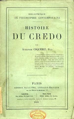 Seller image for HISTOIRE DU CREDO for sale by Le-Livre