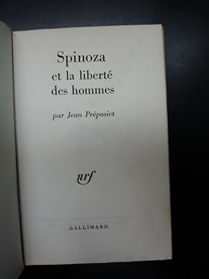 Image du vendeur pour Spinoza et la Liberté des Hommes mis en vente par Librairie Axel Benadi
