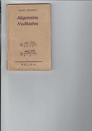 Immagine del venditore per Allgemeine Musiklehre. Mit zahlreichen Notenbeispielen. Reclams Universal-Bibliothek Nr. 7352/53. venduto da Antiquariat Frank Dahms