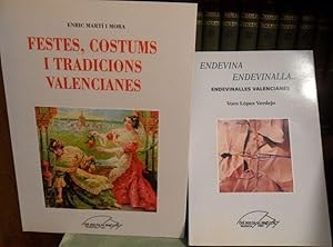 Bild des Verkufers fr FESTES , COSTUMS I TRADICIONS VALENCIANES + ENDEVINA ENDEVINALLA Endevinalles valencianes zum Verkauf von Libros Dickens