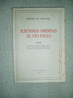 Bild des Verkufers fr Subrbios orientais de So Paulo zum Verkauf von Expatriate Bookshop of Denmark
