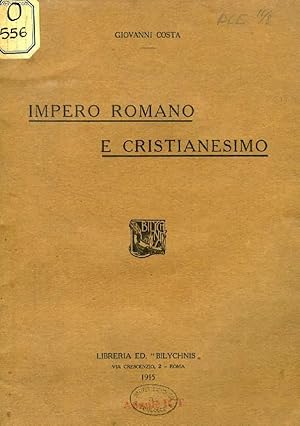 Bild des Verkufers fr IMPERO ROMANO E CRISTIANESIMO zum Verkauf von Le-Livre