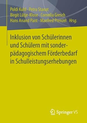 Bild des Verkufers fr Inklusion von Schlerinnen und Schlern mit sonderpdagogischem Frderbedarf in Schulleistungserhebungen zum Verkauf von AHA-BUCH GmbH