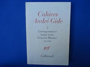 Cahiers André Gide Tome 2 - Correspondance André Gide - François Mauriac (1912 - 1950). Edition é...