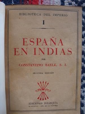 Imagen del vendedor de Espaa en Indias. a la venta por Libros del cuervo