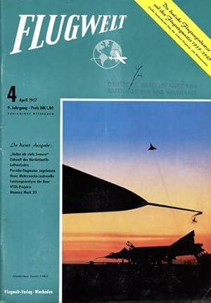 Image du vendeur pour Flugwelt - 1957 Heft 4 April, Offizielles Organ des Bundesverbandes der Deutschen Luftfahrtindustrie e.V. mis en vente par Antiquariat Lindbergh