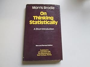 Seller image for On Thinking Statistically for sale by Goldstone Rare Books