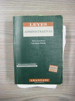 Image du vendeur pour LEYES ADMINISTRATIVAS. 7 EDICIN SEPTIEMBRE 2001 mis en vente par LIBRERIA AZACAN