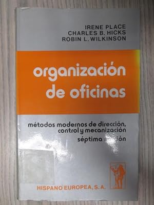 Seller image for ORGANIZACIN DE OFICINAS. Mtodos modernos de direccin, control y mecanizacin. for sale by LIBRERIA AZACAN
