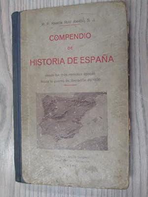 Imagen del vendedor de COMPENDIO DE HISTORIA DE ESPAA. DESDE LAS MS REMOTAS POCAS HASTA LA GUERRA DE LIBERACIN DE 1936 a la venta por LIBRERIA AZACAN