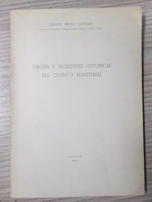 Bild des Verkufers fr ORIGEN Y VICISITUDES HISTORICAS DEL CELIBATO MINISTERIAL zum Verkauf von LIBRERIA AZACAN