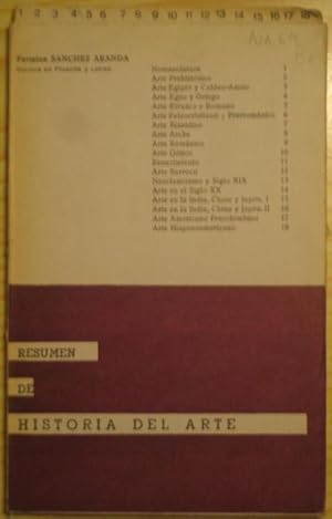 Seller image for RESUMEN DE HISTORIA DEL ARTE for sale by LIBRERIA AZACAN