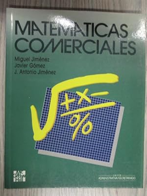 Imagen del vendedor de MATEMTICAS COMERCIALES. a la venta por LIBRERIA AZACAN