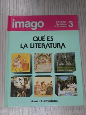 Imagen del vendedor de IMAGO. QU ES LA LITERATURA a la venta por LIBRERIA AZACAN