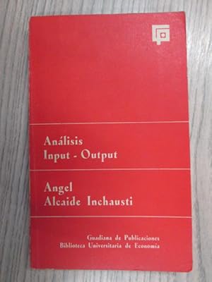 Seller image for ANLISIS INPUT-OUTPUT for sale by LIBRERIA AZACAN