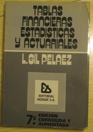 Seller image for TABLAS FINANCIERAS, ESTADSTICAS Y ACTUARIALES for sale by LIBRERIA AZACAN