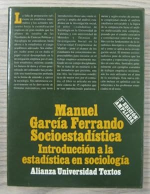 Imagen del vendedor de SOCIOESTADSTICA: INTRODUCCIN A LA ESTADSTICA EN SOCIOLOGA a la venta por LIBRERIA AZACAN