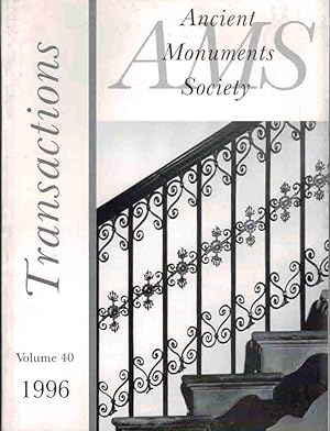 Imagen del vendedor de Transactions of the Ancient Monuments Society. Volume 40. 1996 a la venta por Barter Books Ltd