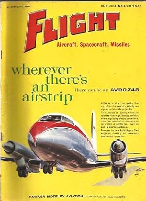 Flight : Aircraft, Spacecraft, Missiles. . No. 2654 Volume 77 : Friday 22 January 1960