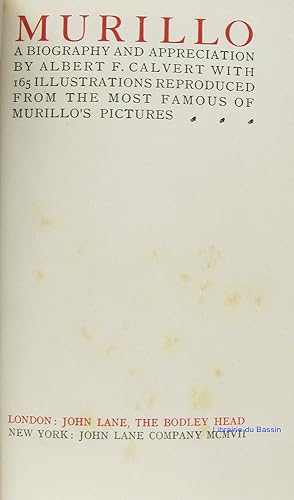 Bild des Verkufers fr Murillo A biography and appreciation zum Verkauf von Librairie du Bassin