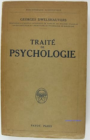 Imagen del vendedor de Trait de psychologie a la venta por Librairie du Bassin