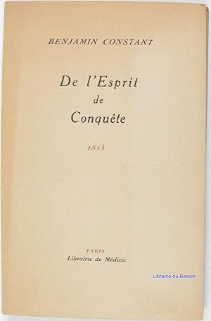 Image du vendeur pour De l'esprit de conqute 1813 mis en vente par Librairie du Bassin