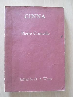 Image du vendeur pour Cinna. Edited With An Introduction By D. A. Watts mis en vente par Goldstone Rare Books
