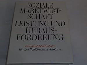 Bild des Verkufers fr Soziale Marktwirtschaft : Leistung und Herausforderung; eine Handelsblatt-Studie. zum Verkauf von Der-Philo-soph