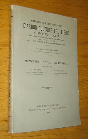 Premier Congrès national d'arboriculture fruitière commerciale