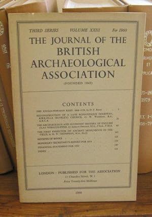 The Journal of the British Archaeological Association, Third Series, Volume XXIII, 1960