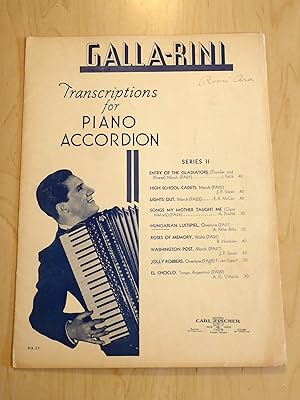 Image du vendeur pour Hungarian Lustspiel, Galla-Rini Transcriptions For Piano Accordion mis en vente par Bradley Ross Books