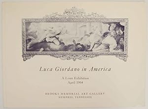 Bild des Verkufers fr Luca Giordano in America: A Loan Exhibition zum Verkauf von Jeff Hirsch Books, ABAA