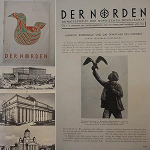 Imagen del vendedor de Der Norden. Monatsschrift der Nordischen Gesellschaft. Nr.4 April 1942, 19.Jahrgang a la venta por Galerie fr gegenstndliche Kunst