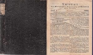 Bild des Verkufers fr AmtsBlatt der Kniglichen Regierung zu Potsdam und der Stadt Berlin. (Frher: Amtsblatt der Kniglichen Kurmaerkischen Regierung. / Amtsblatt der kniglichen Regierung zu Potsdam). Jahrgang 1902 komplett mit den Nrn. 1 - 52. Hier die Ausgabe B ohne ffentlicher Anzeiger, Register, Chronologische bersicht und Beilagen. zum Verkauf von Antiquariat Carl Wegner