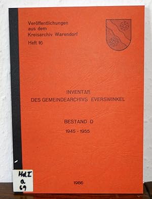 Inventar des Gemeindearchivs Everswinkel Bestand D 1945-1955. Bearbeitet von Siegfried Schmieder.