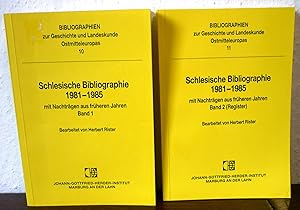 Schlesische Bibliographie 1981-1985 mit Nachträgen aus früheren Jahren. 2 Bde. (Band 2: Register).