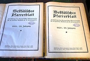 Westfälisches Pfarrerblatt. 28. und 29. Jahrgang (1928, 1929). Jeweils Hefte 1 - 12.