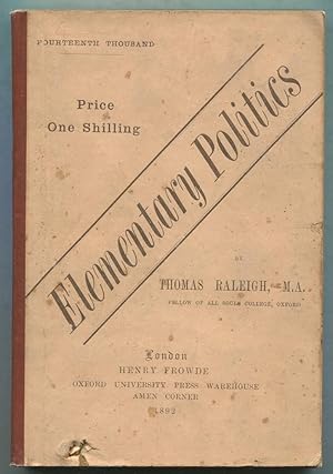 Bild des Verkufers fr Elementary Politics zum Verkauf von Between the Covers-Rare Books, Inc. ABAA